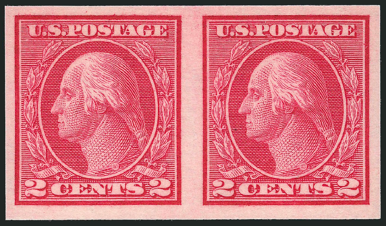 Price of US Stamps Scott Catalogue 459 - 2c 1914 Washington Coil Imperf. Robert Siegel Auction Galleries, Mar 2013, Sale 1040, Lot 1836