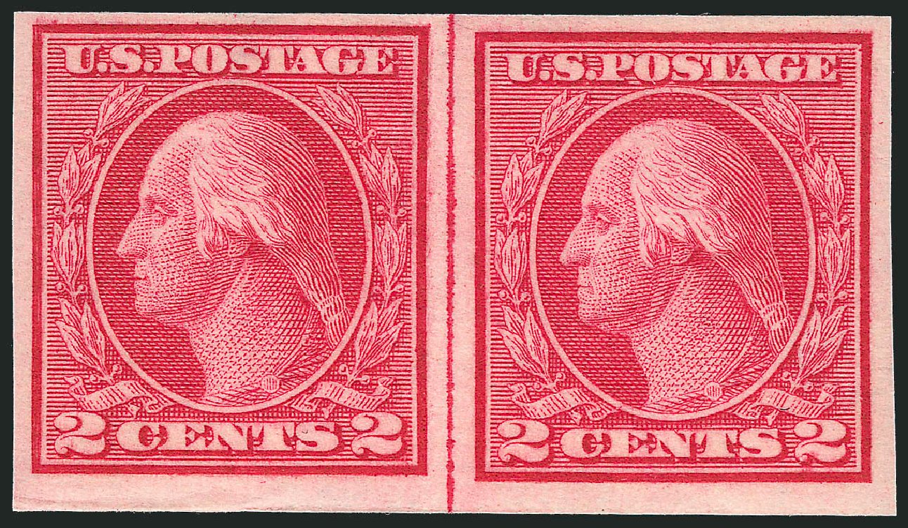Cost of US Stamps Scott #459 - 1914 2c Washington Coil Imperf. Robert Siegel Auction Galleries, Nov 2013, Sale 1061, Lot 3936