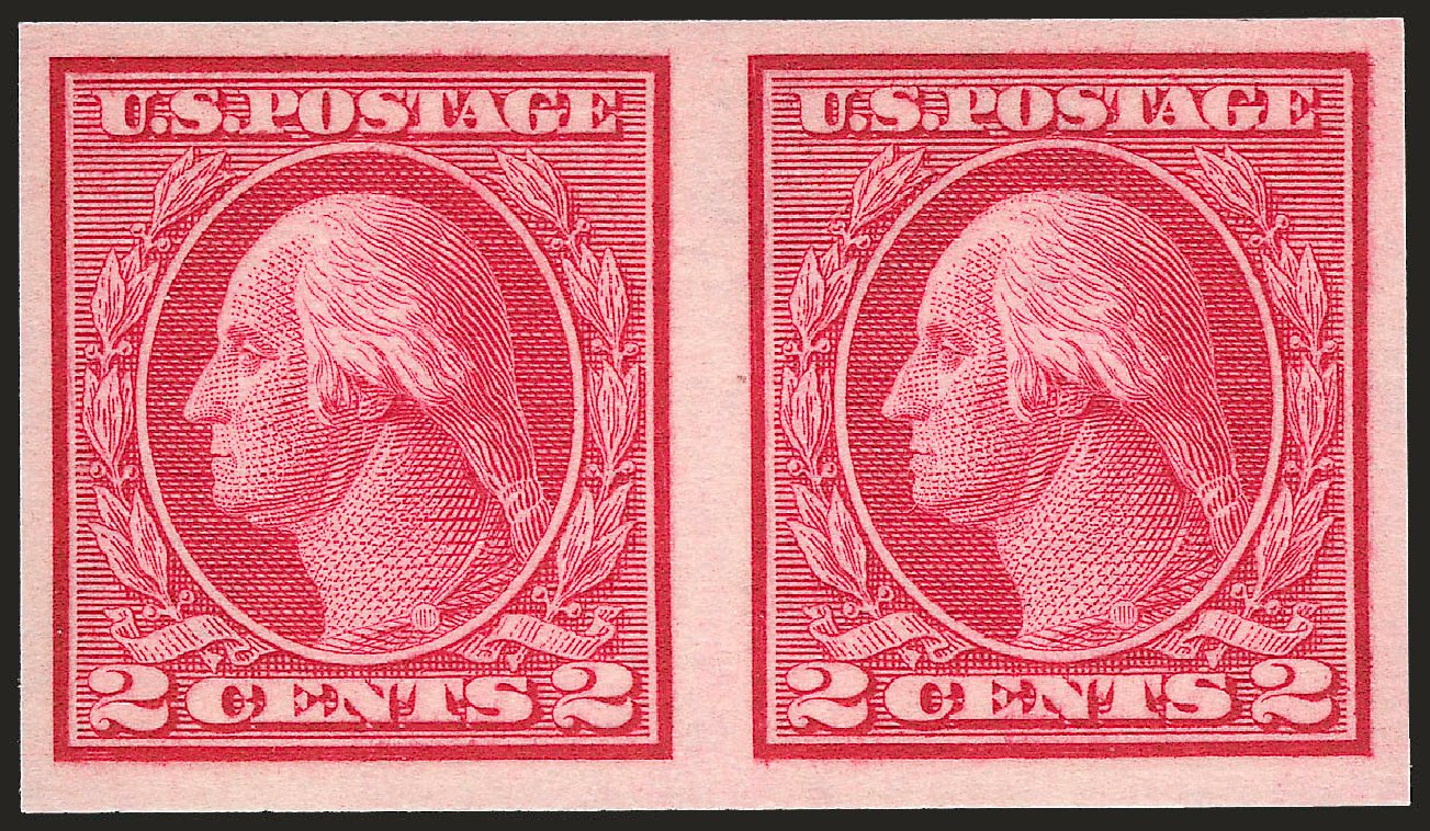 Price of US Stamps Scott 459: 1914 2c Washington Coil Imperf. Robert Siegel Auction Galleries, Dec 2009, Sale 982, Lot 5856