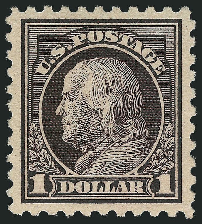 US Stamp Prices Scott Catalogue # 460: 1916 US$1.00 Franklin Perf 10. Robert Siegel Auction Galleries, Sep 2009, Sale 976, Lot 2047