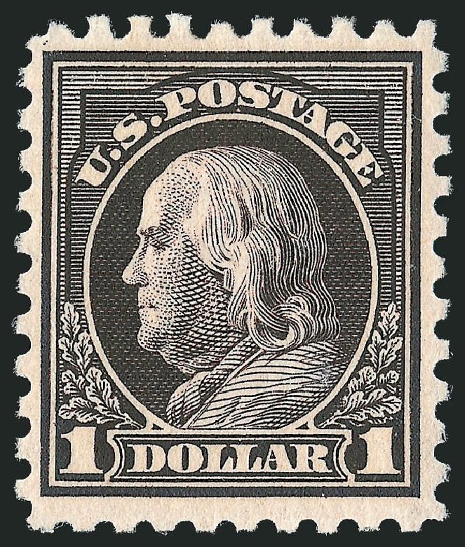 Prices of US Stamp Scott Cat. #460 - 1916 US$1.00 Franklin Perf 10. Robert Siegel Auction Galleries, Jun 2011, Sale 1011, Lot 748