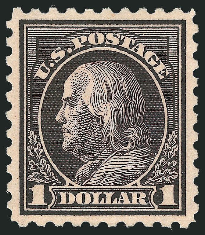 US Stamp Price Scott Cat. #460: US$1.00 1916 Franklin Perf 10. Robert Siegel Auction Galleries, Dec 2012, Sale 1037, Lot 2070
