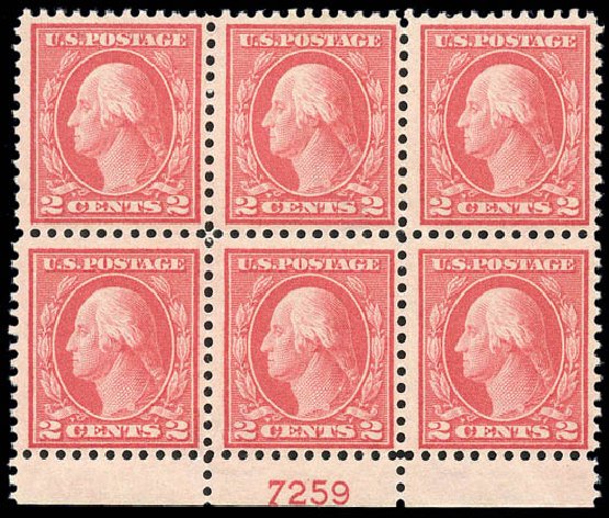 US Stamps Prices Scott Catalog # 461: 1915 2c Washington Perf 11. Matthew Bennett International, Sep 2010, Sale 331, Lot 737