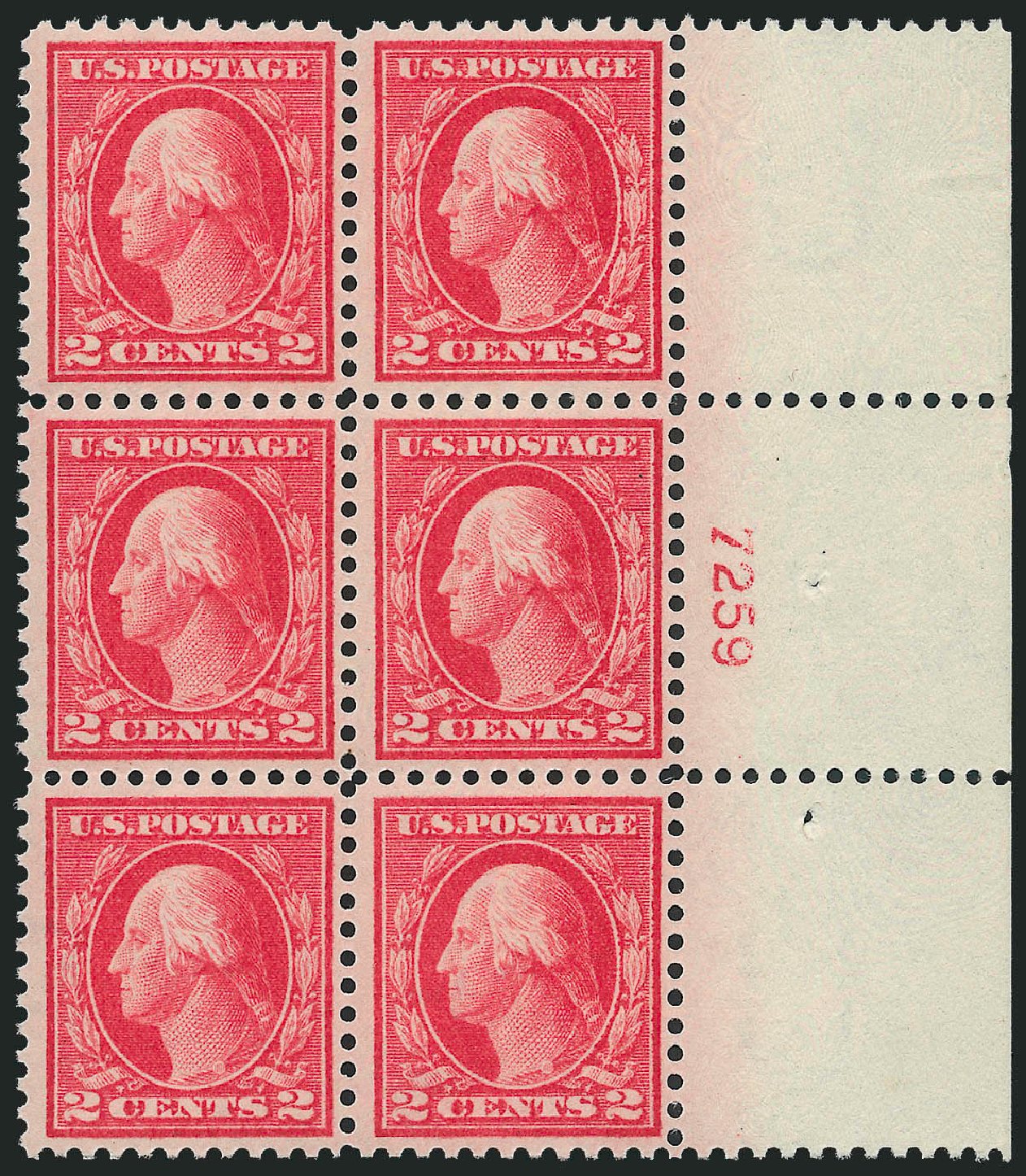 Cost of US Stamp Scott Catalog #461 - 1915 2c Washington Perf 11. Robert Siegel Auction Galleries, Oct 2011, Sale 1014, Lot 1957