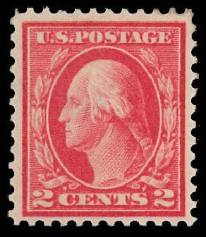 Value of US Stamps Scott Cat. # 461: 1915 2c Washington Perf 11. Daniel Kelleher Auctions, Oct 2012, Sale 632, Lot 1369