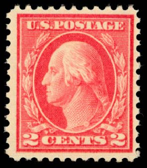 US Stamp Prices Scott Catalogue 461 - 2c 1915 Washington Perf 11. Daniel Kelleher Auctions, Jan 2015, Sale 663, Lot 1809