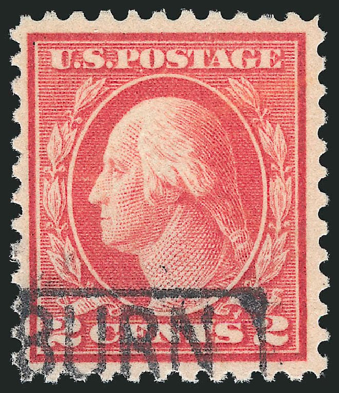 US Stamp Values Scott Catalog 461 - 1915 2c Washington Perf 11. Robert Siegel Auction Galleries, Feb 2015, Sale 1093, Lot 379