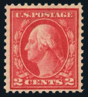 US Stamps Prices Scott Catalog # 461: 2c 1915 Washington Perf 11. Harmer-Schau Auction Galleries, Aug 2014, Sale 102, Lot 2030