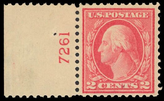Costs of US Stamp Scott Catalogue #461: 1915 2c Washington Perf 11. Daniel Kelleher Auctions, Apr 2012, Sale 629, Lot 350