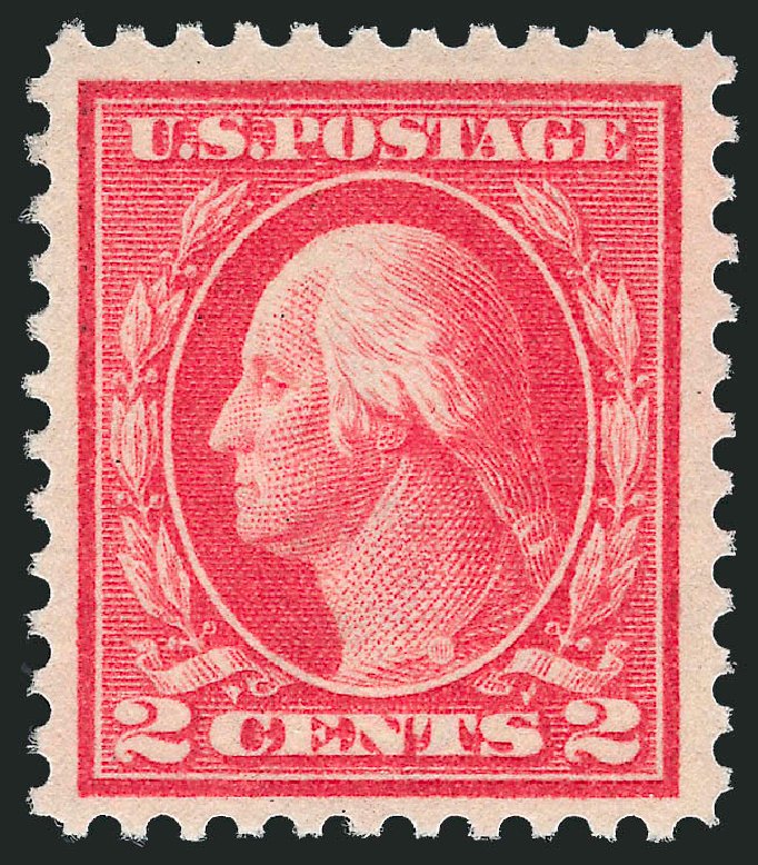 US Stamps Values Scott Catalogue 461: 2c 1915 Washington Perf 11. Robert Siegel Auction Galleries, Apr 2010, Sale 984, Lot 900