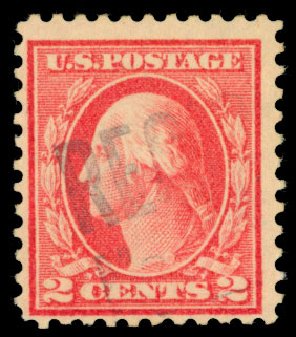 Costs of US Stamps Scott Cat. 461 - 1915 2c Washington Perf 11. Daniel Kelleher Auctions, Dec 2013, Sale 640, Lot 401