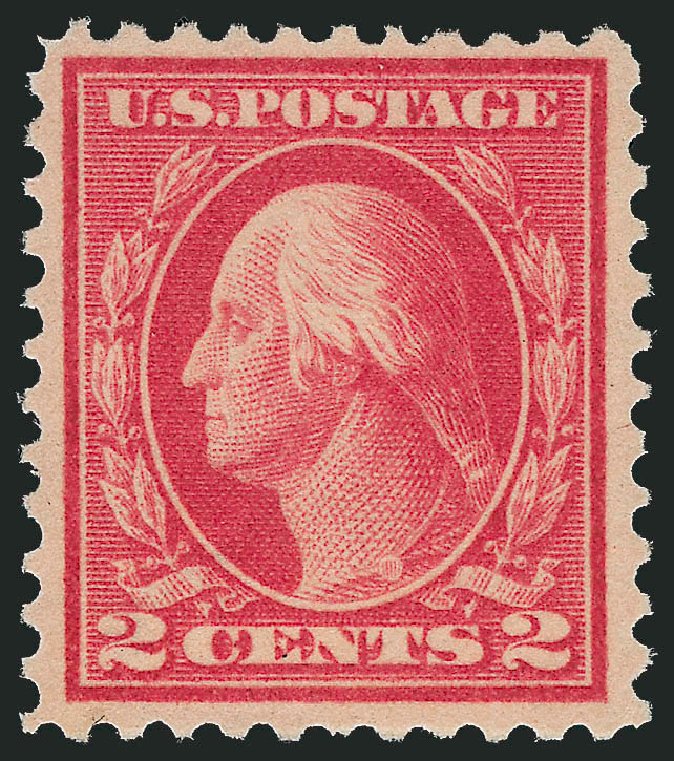 US Stamp Values Scott Cat. 461: 1915 2c Washington Perf 11. Robert Siegel Auction Galleries, Sep 2009, Sale 976, Lot 2051