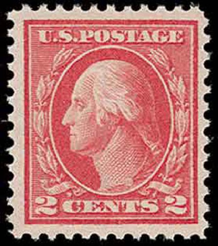 Cost of US Stamps Scott Cat. #461: 2c 1915 Washington Perf 11. H.R. Harmer, Nov 2013, Sale 3004, Lot 1274