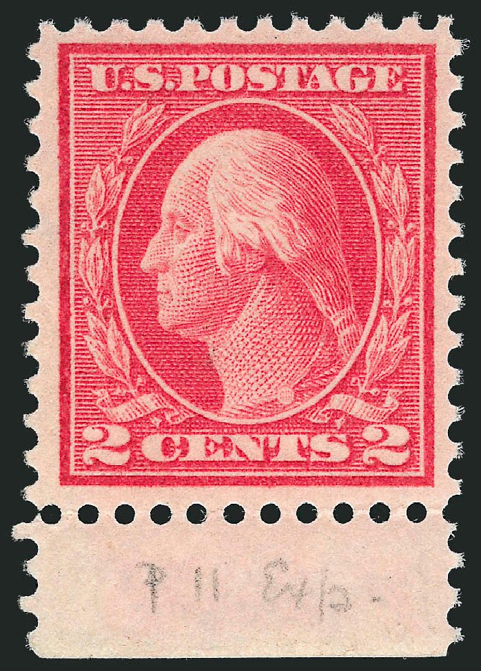 Values of US Stamp Scott #461 - 1915 2c Washington Perf 11. Robert Siegel Auction Galleries, Oct 2011, Sale 1014, Lot 1955