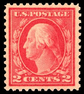 Costs of US Stamps Scott Catalogue 461 - 2c 1915 Washington Perf 11. Daniel Kelleher Auctions, Dec 2012, Sale 633, Lot 822