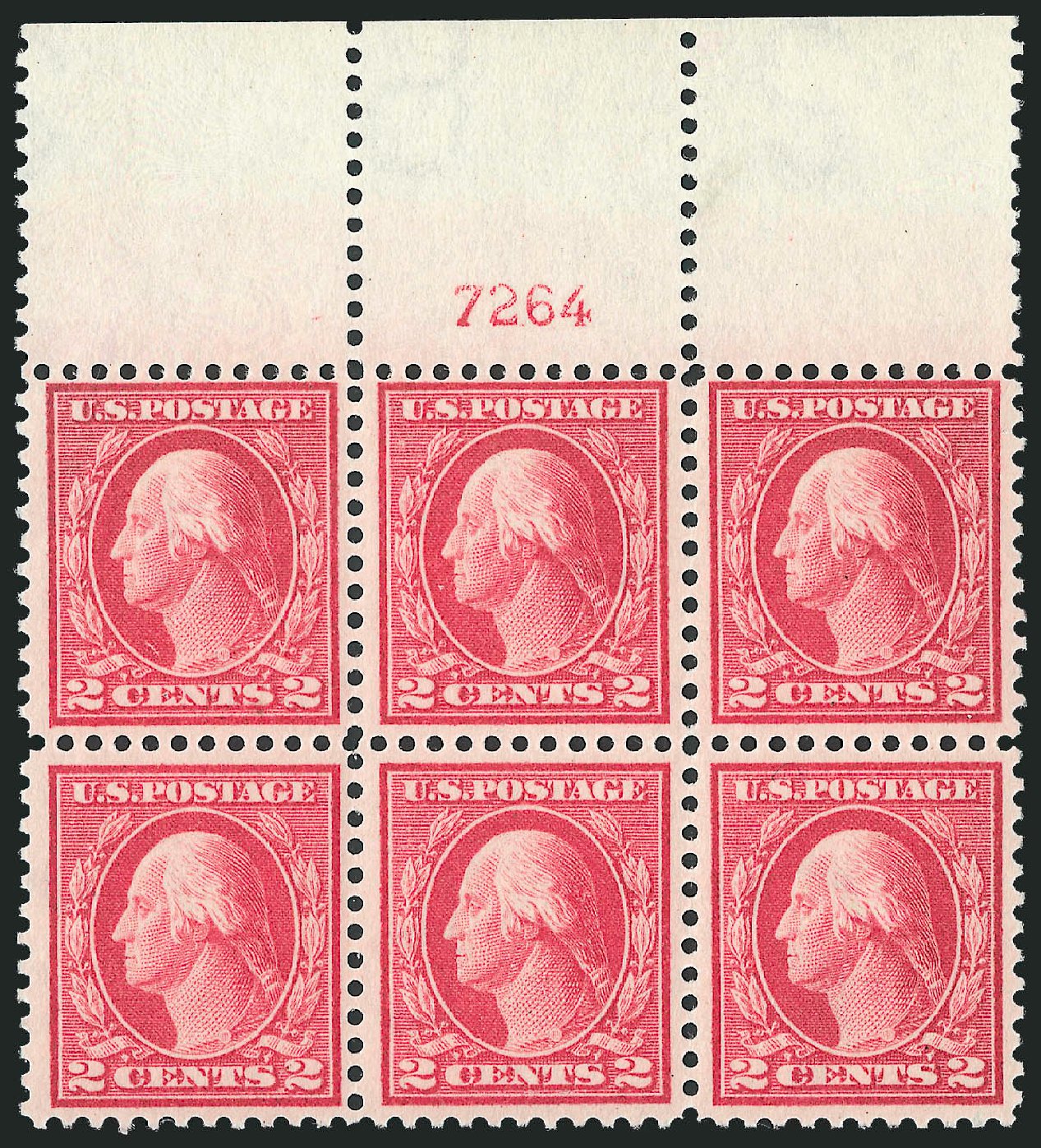 US Stamp Value Scott # 461: 1915 2c Washington Perf 11. Robert Siegel Auction Galleries, Sep 2009, Sale 976, Lot 2052