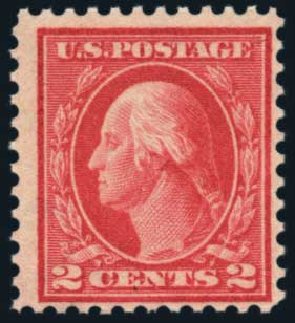 Prices of US Stamps Scott Catalog #461 - 1915 2c Washington Perf 11. Harmer-Schau Auction Galleries, Nov 2014, Sale 103, Lot 136