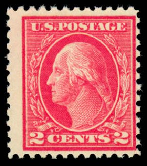 US Stamps Value Scott #461: 1915 2c Washington Perf 11. Daniel Kelleher Auctions, Sep 2013, Sale 639, Lot 446