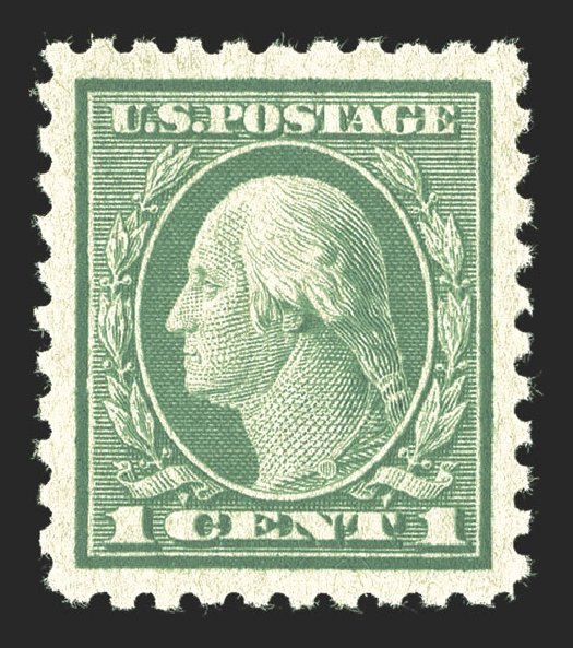 Costs of US Stamp Scott Cat. # 462 - 1916 1c Washington Perf 10. Spink Shreves Galleries, Jul 2012, Sale 140, Lot 275