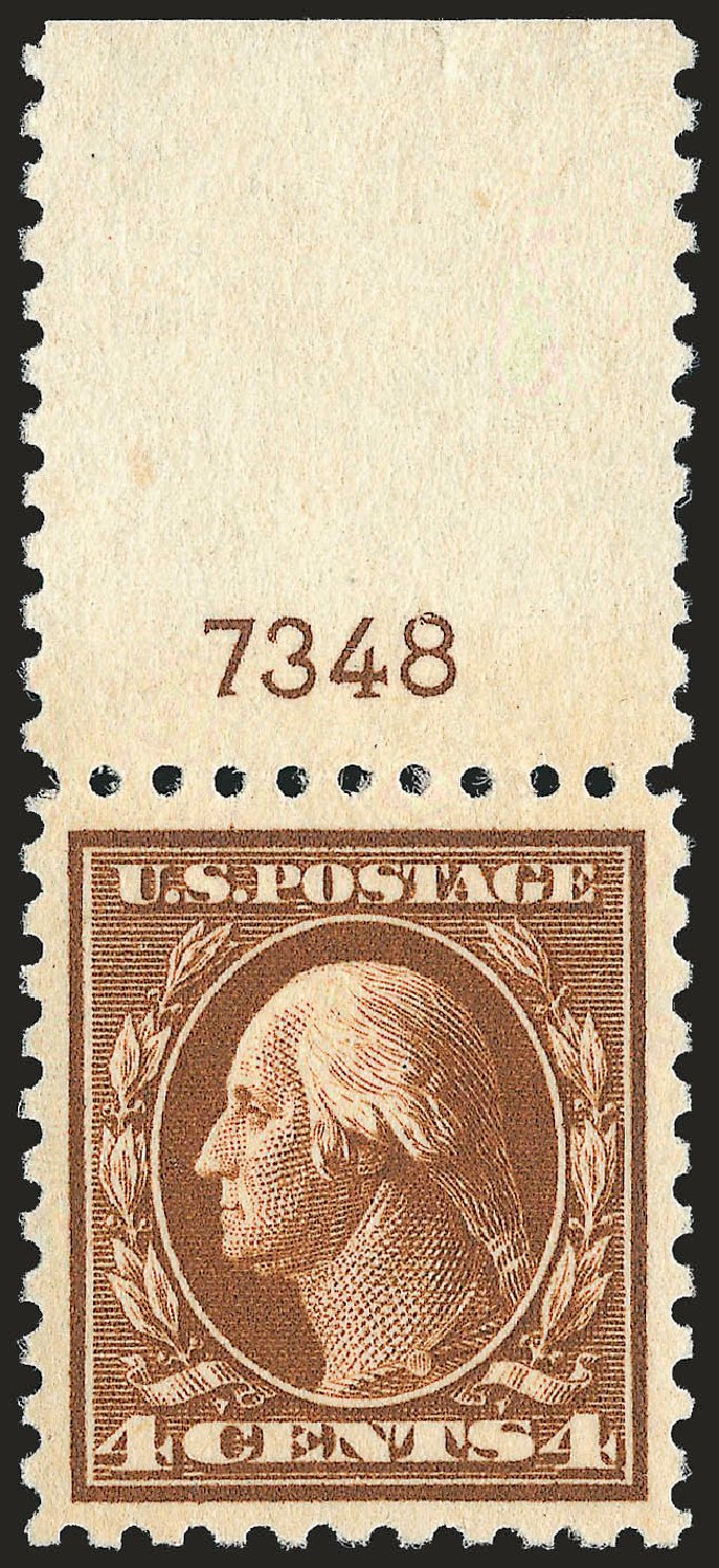Value of US Stamp Scott Catalogue 465: 1916 4c Washington Perf 10. Robert Siegel Auction Galleries, Dec 2008, Sale 967, Lot 4817