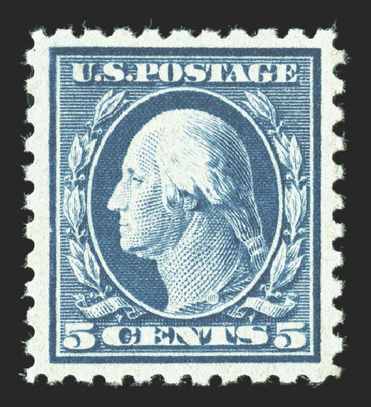 Value of US Stamp Scott Catalogue 466: 1916 5c Washington Perf 10. Spink Shreves Galleries, Jul 2012, Sale 140, Lot 277