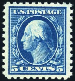 Costs of US Stamp Scott Catalogue 466: 5c 1916 Washington Perf 10. Harmer-Schau Auction Galleries, Jun 2008, Sale 78, Lot 1579