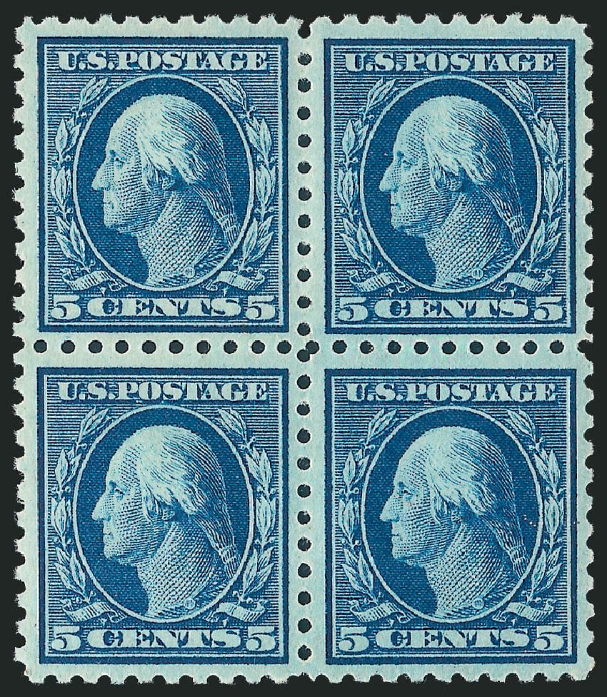 US Stamp Price Scott Cat. #466 - 5c 1916 Washington Perf 10. Robert Siegel Auction Galleries, Oct 2011, Sale 1014, Lot 1961
