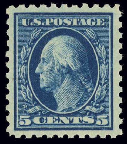 Price of US Stamps Scott 466 - 1916 5c Washington Perf 10. Daniel Kelleher Auctions, Feb 2013, Sale 634, Lot 294