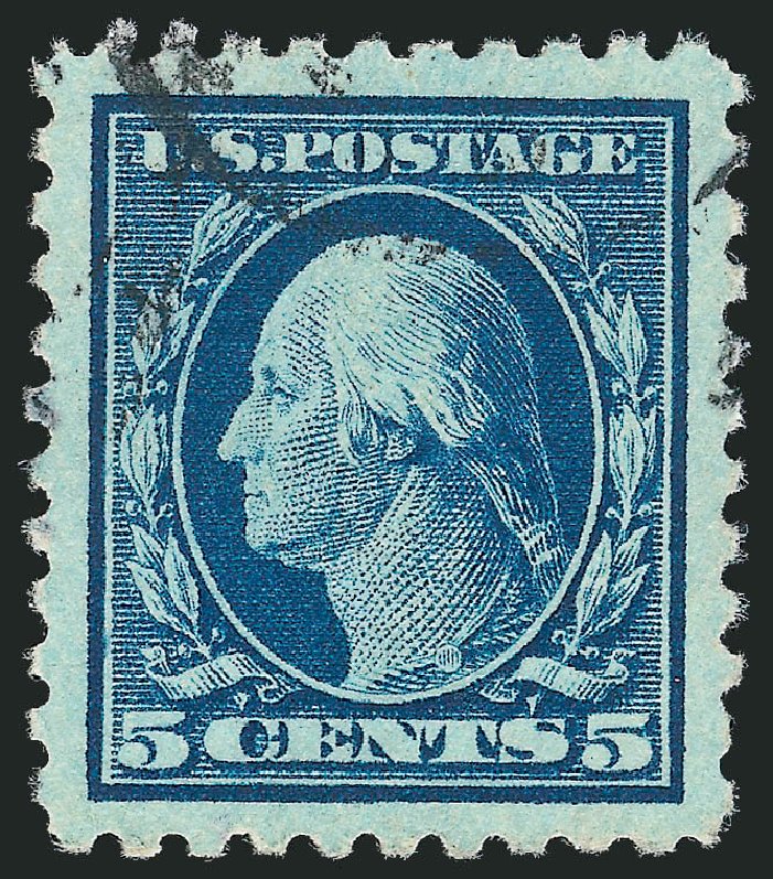 Values of US Stamps Scott Catalog 466: 5c 1916 Washington Perf 10. Robert Siegel Auction Galleries, Oct 2012, Sale 1032, Lot 3564