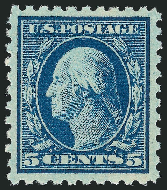 Costs of US Stamps Scott Cat. 466 - 1916 5c Washington Perf 10. Robert Siegel Auction Galleries, Nov 2013, Sale 1061, Lot 3945