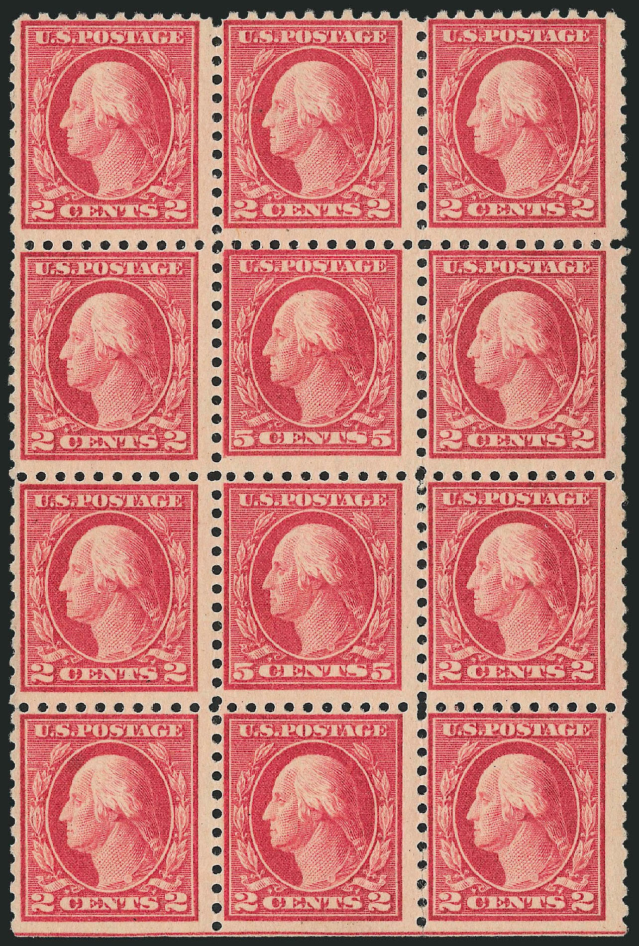 Price of US Stamps Scott 467 - 5c 1917 Washington Perf 10 error. Robert Siegel Auction Galleries, Mar 2011, Sale 1007, Lot 2757