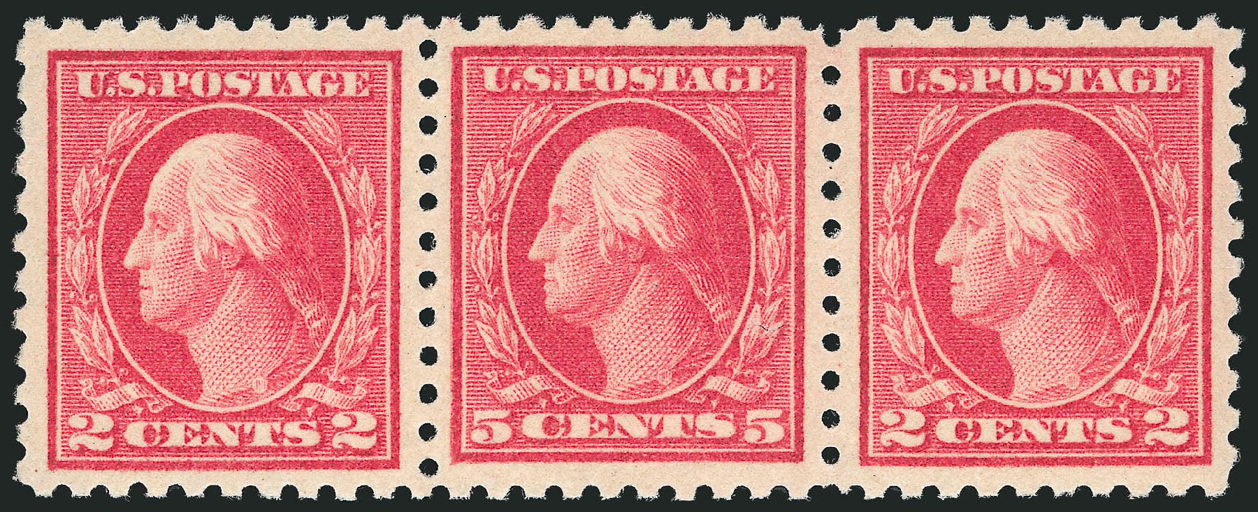 Value of US Stamps Scott 467 - 5c 1917 Washington Perf 10 error. Robert Siegel Auction Galleries, Mar 2013, Sale 1040, Lot 1847