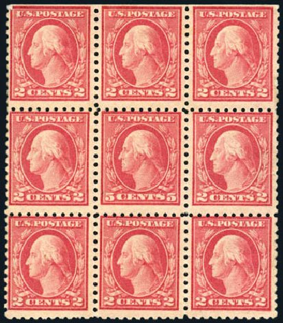 US Stamps Price Scott Catalog # 467 - 5c 1917 Washington Perf 10 error. Harmer-Schau Auction Galleries, Jul 2010, Sale 86, Lot 538