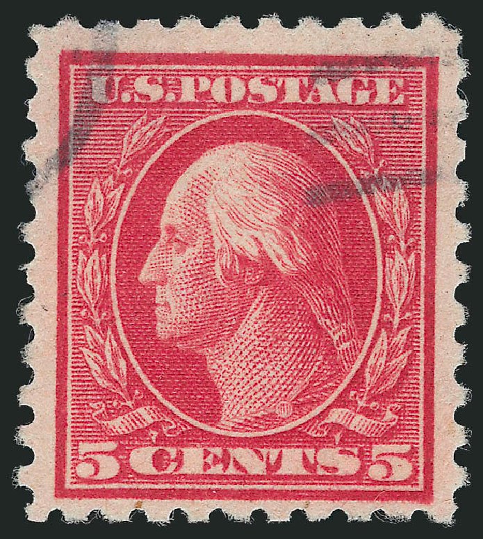 Value of US Stamps Scott Catalogue 467: 5c 1917 Washington Perf 10 error. Robert Siegel Auction Galleries, Feb 2015, Sale 1093, Lot 388