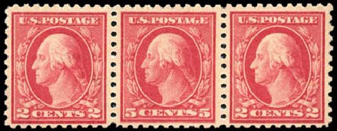 Price of US Stamp Scott #467 - 1917 5c Washington Perf 10 error. Harmer-Schau Auction Galleries, Oct 2010, Sale 87, Lot 309