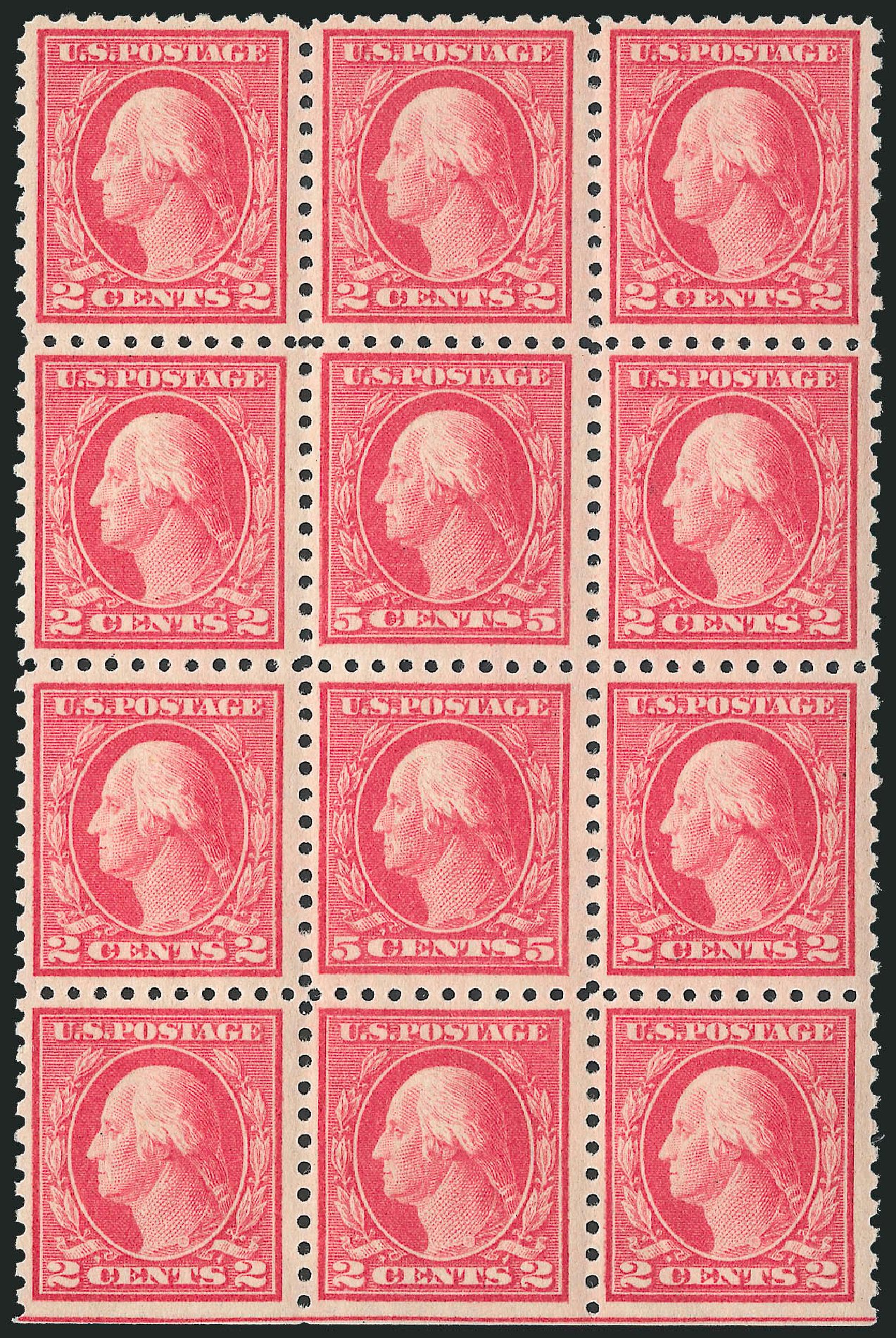 Prices of US Stamp Scott # 467: 1917 5c Washington Perf 10 error. Robert Siegel Auction Galleries, Mar 2013, Sale 1040, Lot 1849