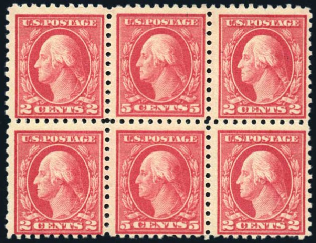 Cost of US Stamps Scott Catalog #467: 1917 5c Washington Perf 10 error. Harmer-Schau Auction Galleries, Jun 2008, Sale 78, Lot 1580