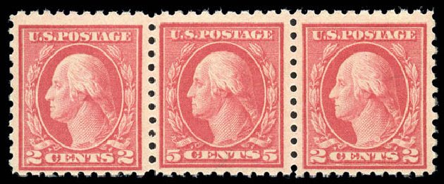 Costs of US Stamp Scott Catalogue # 467 - 5c 1917 Washington Perf 10 error. Matthew Bennett International, Sep 2010, Sale 333, Lot 3771