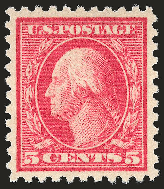 Price of US Stamp Scott Catalogue #467: 1917 5c Washington Perf 10 error. Robert Siegel Auction Galleries, Apr 2010, Sale 984, Lot 901
