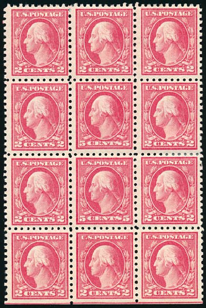 US Stamps Prices Scott Catalogue #467 - 1917 5c Washington Perf 10 error. Schuyler J. Rumsey Philatelic Auctions, Apr 2015, Sale 60, Lot 2404