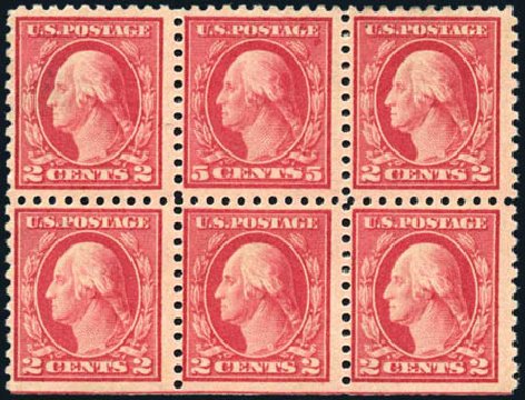 Values of US Stamp Scott #467: 5c 1917 Washington Perf 10 error. Harmer-Schau Auction Galleries, Apr 2010, Sale 85, Lot 305