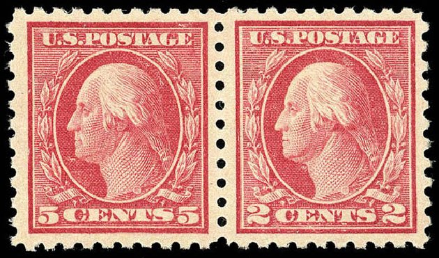 Values of US Stamp Scott Catalogue #467: 1917 5c Washington Perf 10 error. Matthew Bennett International, Apr 2008, Sale 326, Lot 432