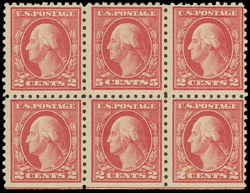 Costs of US Stamps Scott Catalog # 467: 1917 5c Washington Perf 10 error. H.R. Harmer, Oct 2014, Sale 3006, Lot 1372