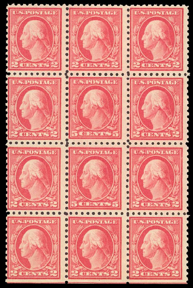 Prices of US Stamp Scott Catalog #467: 1917 5c Washington Perf 10 error. Daniel Kelleher Auctions, Aug 2012, Sale 631, Lot 1392