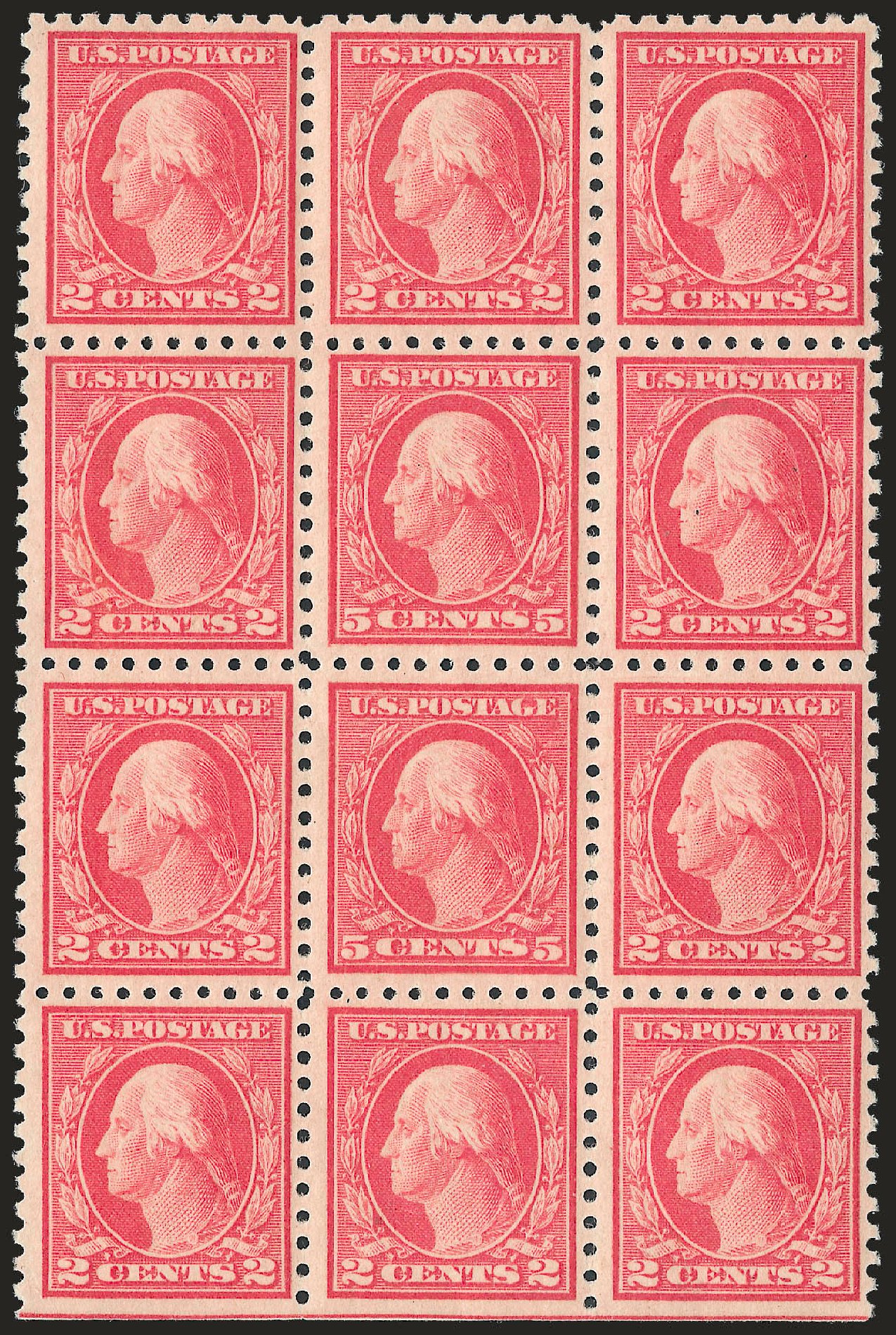 Prices of US Stamps Scott Cat. # 467: 5c 1917 Washington Perf 10 error. Robert Siegel Auction Galleries, Apr 2010, Sale 984, Lot 902