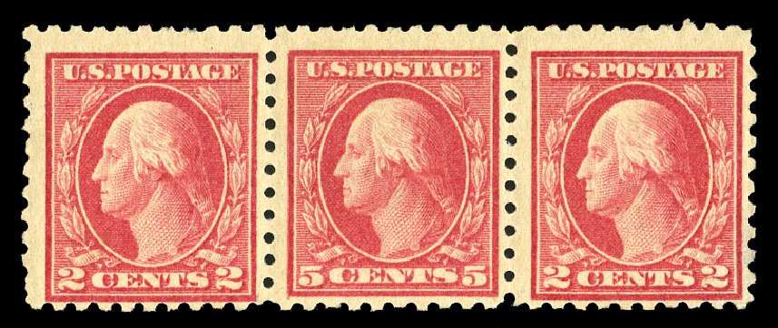 Prices of US Stamps Scott Cat. #467: 5c 1917 Washington Perf 10 error. Cherrystone Auctions, Nov 2014, Sale 201411, Lot 73