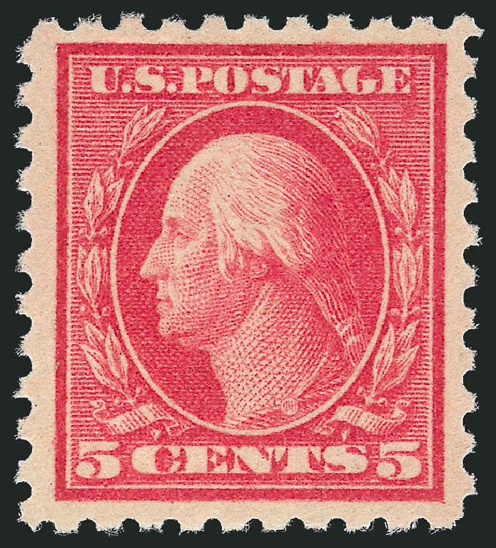 Price of US Stamps Scott Catalogue 467 - 5c 1917 Washington Perf 10 error. Robert Siegel Auction Galleries, Oct 2011, Sale 1013, Lot 443