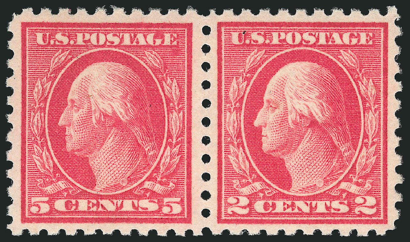 Values of US Stamp Scott Catalog # 467 - 1917 5c Washington Perf 10 error. Robert Siegel Auction Galleries, Dec 2014, Sale 1090, Lot 1533
