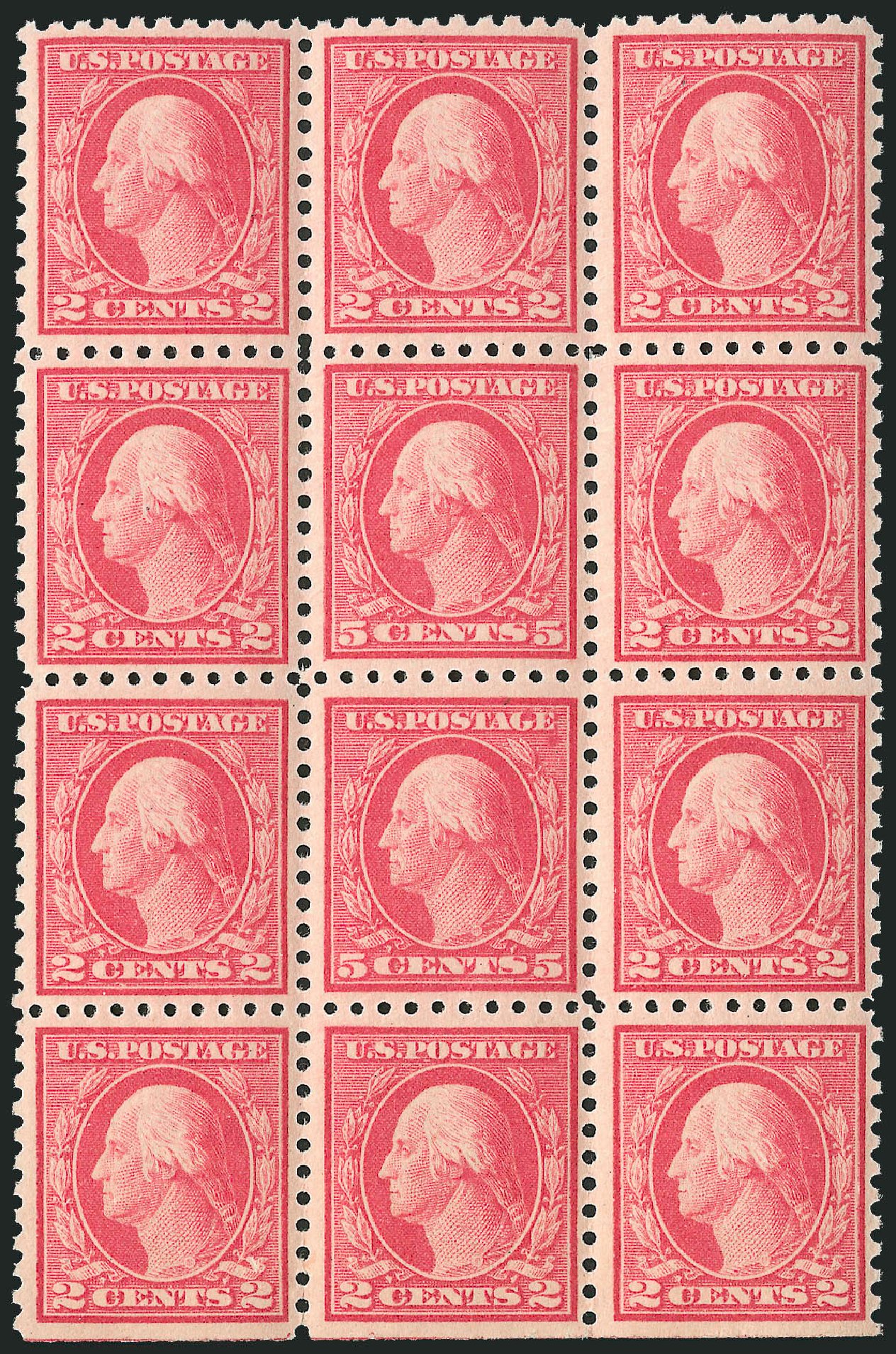 Costs of US Stamps Scott Catalogue 467 - 1917 5c Washington Perf 10 error. Robert Siegel Auction Galleries, Oct 2010, Sale 997, Lot 6023