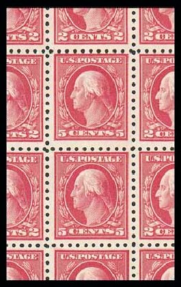 Cost of US Stamps Scott 467 - 1917 5c Washington Perf 10 error. Matthew Bennett International, Dec 2007, Sale 325, Lot 2126